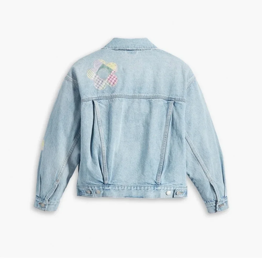 Levis 90s Patchwork Truckers Jacket. Size small - Picture 3 of 12